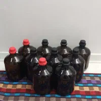 بطری شیشه ای قهوه ای|ظروف نگهدارنده، پلاستیکی، یکبارمصرف|گنبد کاووس, |دیوار