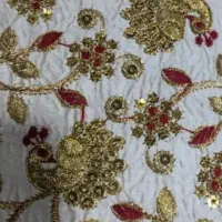 پارچه تافته سوزن دوز هندی عرض ۱۱۰