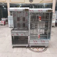 دستگاه مرغ بریان۶سیخ جوجه کباب ترکی گردان صنعتی فر