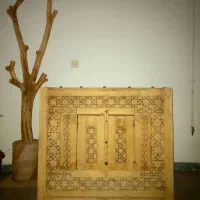 گنجه قدیمی‌و عتیقه قاجاری بشرط با چوب چنار