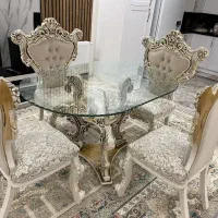 میز غذا خوری منبت کاری