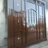 درب آهنی حیاط ماشین رو محکم ۲.۵متری
