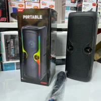 اسپیکر بلوتوثی شارژی میکروفون دار با رقص نور|سیستم صوتی خانگی|زنجان, |دیوار