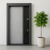 درب ضد سرقت ورق سنگین چوب و فلز