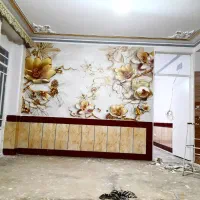 نقاشی ساختمان وکاغذ دیواری پاسارگاد|خدمات پیشه و مهارت|نهاوند, |دیوار