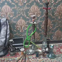 چهار عدد قلیان و وسایل