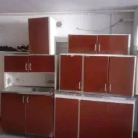 کابینت تمام فلز با سینک و شیر