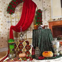 بادکنک آرایی و گل آرایی دکور یلدایی و سفره عقد