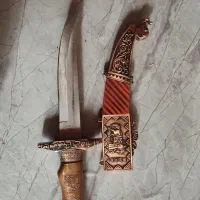 انگشتر نقره چاقو قدیمی سکه مسی و نگین‌|کلکسیون و سرگرمی|شیراز, پودنک|دیوار