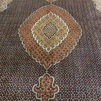 (فرش حق زاده)جفت فرش۹متری ماهی۴۰رج زمینه سرمه ای|فرش|تبریز, |دیوار