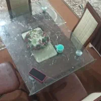 سینگ 50در120دوقلو استیل و میز نهارخوری 4نفره|میز و صندلی غذاخوری|اسدآباد, |دیوار