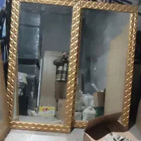 لوستر آیینه ال ای دی قفسه وستون تخته کار درب چوبی