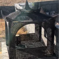 آلاچیق فلز پوشش چوپ