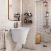 روشویی نیم پایه دیواری