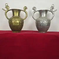 مجسمه برنز جام دوکله شیر هخامنشی برنزی