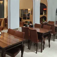 میز و صندلی چهار نفره استیل طرح چوب