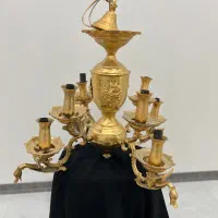 لوستر ۴شاخه ابکاری،طلا