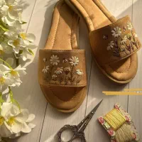 صندل گلدوزی شده|کیف، کفش، کمربند|پاکدشت, پاکدشت (مامازند)|دیوار