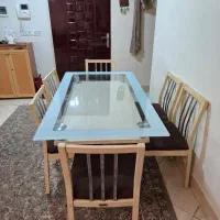 میز نهار خوری ۶ نفره تُرک همراه با ۶ صندلی|میز و صندلی غذاخوری|تهران, پرستار|دیوار