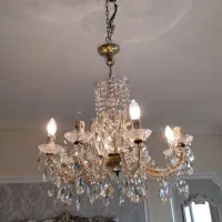 لوستر پوسته ای ۸ شعله|لوستر و چراغ آویز|تهران, کامرانیه|دیوار