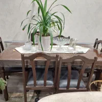 میز ناهارخوری چوبی ۶ نفره