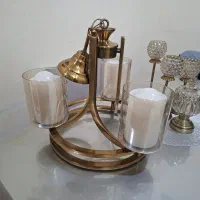 لوستر۳شاخه رنگ برنز