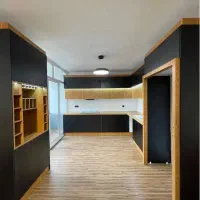 فول-95متری-آشپزخونه-بزرگ-مشکی-گردویی-خوش-نقشه