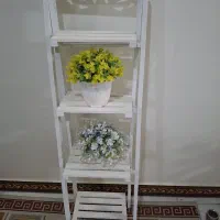 شلف 4 طبقه با گلدان