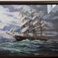 تابلو پازل هزار تکه طرح کشتی