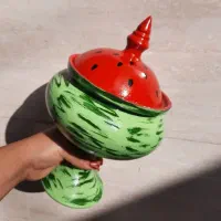 شکلات خوری درب دار هندوانه یلدایی|ظروف سرو و پذیرایی|رشت, هلال احمر|دیوار