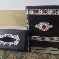 سطل زباله و جا دستمال کاغذی
