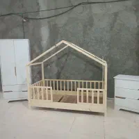 تخت کودک نوجوان کلبه
