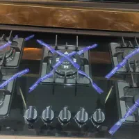 اجاق گاز صفحه ای رومیزی رولکس هود+سینک استیل رولکس