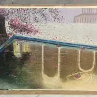 تابلو قاب شده پاستل کار دست