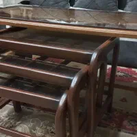 میز جلو مبلی و سه عدد عسلی|مبلمان خانگی و میز عسلی|ملایر, |دیوار