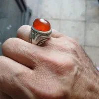 انگشترنقره عقیق ابدار