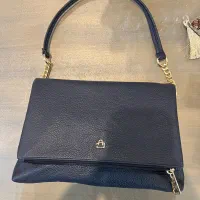 کیف چرمی سورمه ای