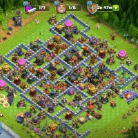 اکانت کلش آف کلنز تاون17مکس