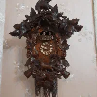 ساعت کوکو هفته کوک آکبند مکانیکی زاغ و روباه