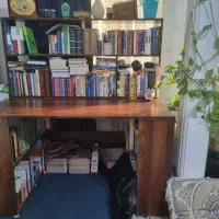 میز و قفسه کتاب MDF