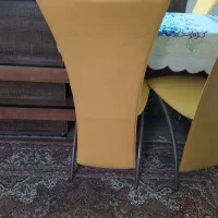 میز ناهارخوری شیشه ای دو جدار 8 نفری با صندلی هاش|میز و صندلی غذاخوری|رشت, کوی مهر|دیوار