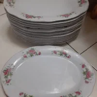 ظرف و ظروف چینی قدیمی گل سرخی گل سرخ|ظروف سرو و پذیرایی|تهران, شهرک شریعتی|دیوار