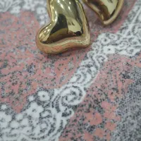 گوشواره قلب ( استیل رنگ ثابت )