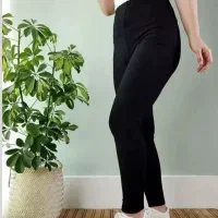 شلوار تیپ کش مشکی زنانه سایزبندی دار