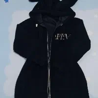 پالتو سفید خز دار پافر کلاهدار پافر مشکی|لباس|مشهد, شهرک رازی (شهرک غرب)|دیوار