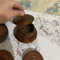 زیرلیوانی چوبی|ظروف سرو و پذیرایی|اسلام‌شهر, شهرک محمدیه|دیوار