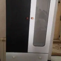 کمد دیواری نوجوان  رنگ سیاه و سفید و  میز تحریر|تخت و سرویس خواب|رشت, استادسرا|دیوار