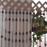 پرده چوبی ترکیب فلز و چوب