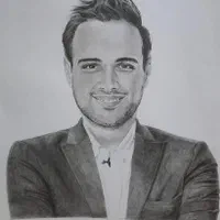 سفارش نقاشی چهره سیاهقلم سیاه قلم