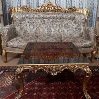 مبلمان ۹ نفره سلطنتی تمام چوب بهمراه غذاخوری۶ نفره